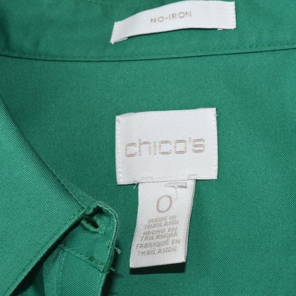 Chico's Green Blouse - Picture 3 of 3